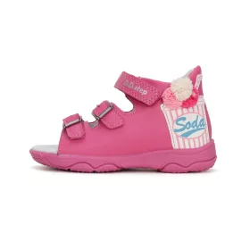 D.D.Step pink 3 ponton záródó lány szandál 