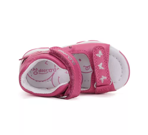 D.D.Step pink Led-es lány szandál