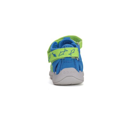 D.D.Step kék cápa mintás fiú quick dry szandál