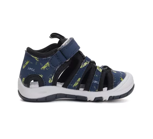 D.D.Step kék gördeszka mintás fiú quick dry szanda