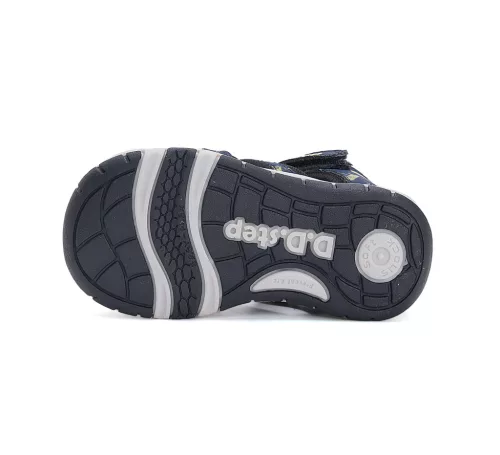 D.D.Step kék gördeszka mintás fiú quick dry szanda