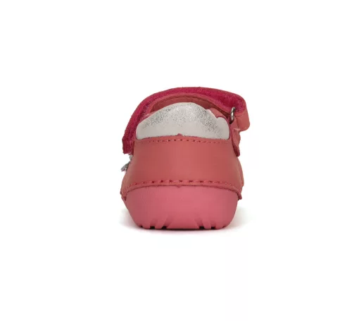 D.D.step pink virágos bőr balerina lány cipő