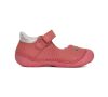 D.D.step pink virágos bőr balerina lány cipő