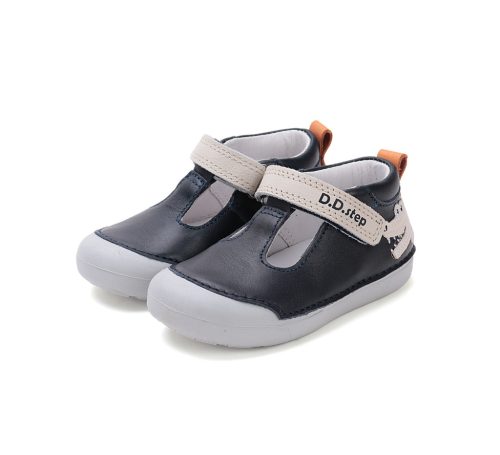 D.D.Step sötétkék krokodilos fiú nyitott cipő