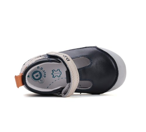 D.D.Step sötétkék krokodilos fiú nyitott cipő