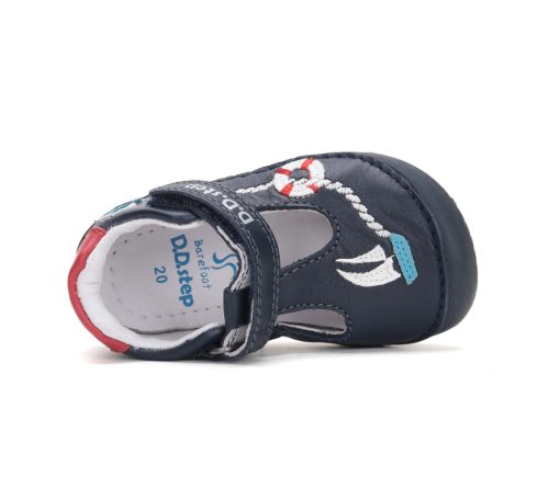 D.D.Step hajó mintás barefoot fiú nyitott cipő