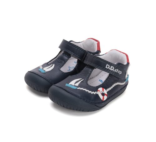 D.D.Step hajó mintás barefoot fiú nyitott cipő