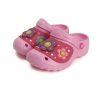 D.D.step LED-es rózsaszín virágos lány gumi papucs