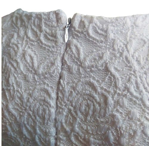 Türkíz tüllös aljú fehér csipkés lány ruha 