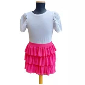 Pink fodros lány szoknya