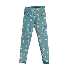 Agavezöld Kutyusos Lány Leggings Nadrág