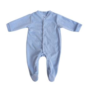 Kék plüss maci mintás fiú tipegő 