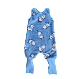 Kék elefánt mintás plüss fiú tipegő hálózsák