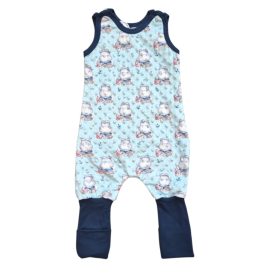 Víziló mintás fiú tipegőhálózsák 