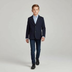 Sötétkék színű fiú zakó