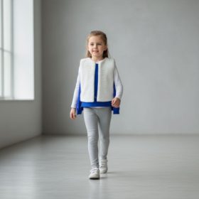 Ekrü színű puha mellény