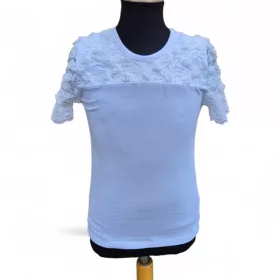 Fehér színű virág mintás lány gyerekruha