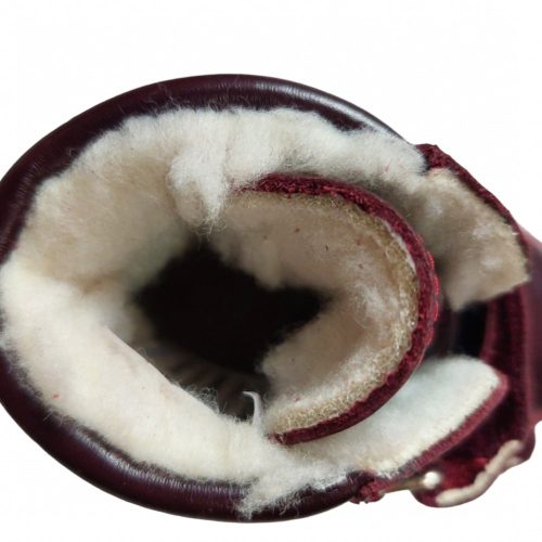 Maus bordó supinált virág mintás bélelt bakancs 