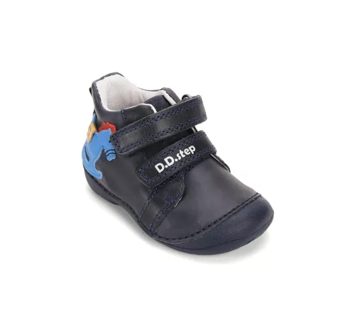 D.D.Step kék hintalovas első lépéses fiú cipő