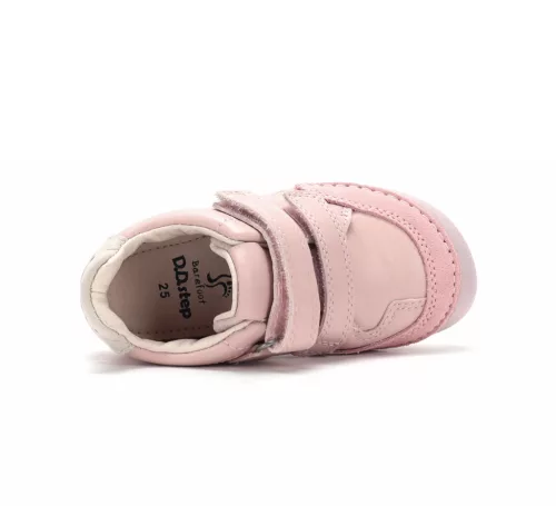 D.D.Step rózsaszín bőr barefoot lány gyerekcipő
