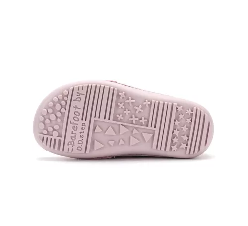 D.D.Step rózsaszín bőr barefoot lány gyerekcipő