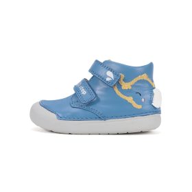 D.D.Step elefánt mintás fiú bőr cipő