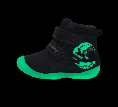 D.D.Step fluoreszkáló talpú fiú téli bakancs