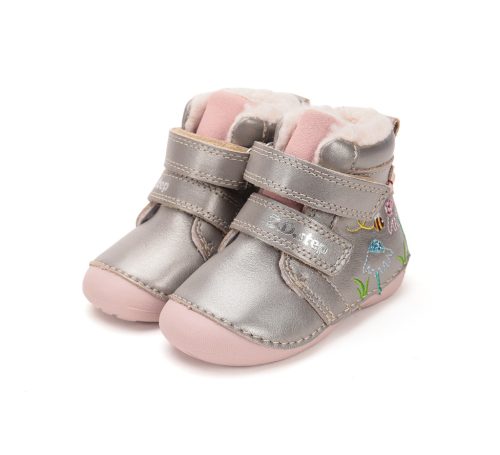 D.D.Step szőrmés 2 tépőzáras lány téli bakancs