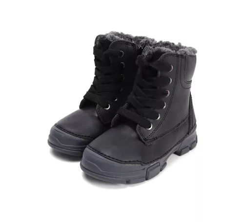 D.D.step fekete téli fiú bakancs