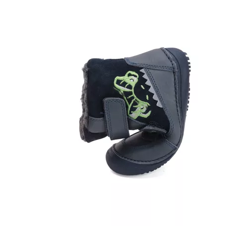 D.D.Step barefoot kék fiú téli gyerekcipő