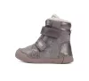 D.D.Step LED-es bőr szőrmés lány bakancs