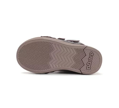 D.D.Step LED-es bőr szőrmés lány bakancs