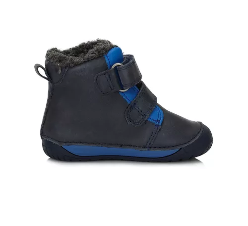 D.D.step Barefoot sötétkék fiú bélelt gyerekcipő