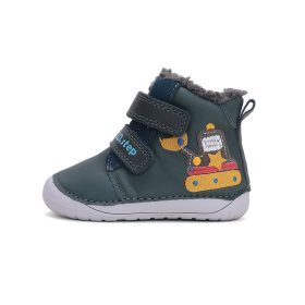 D.D.Step barefoot markoló mintás fiú téli bakancs