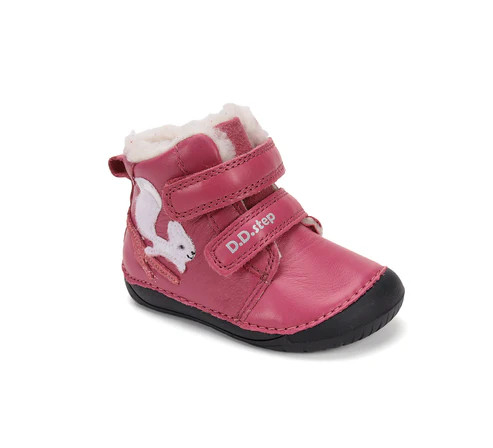 D.D.Step pink mókusos barefoot lány bakancs