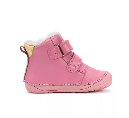 D.D.Step rózsaszín barefoot lány szőrmés bakancs