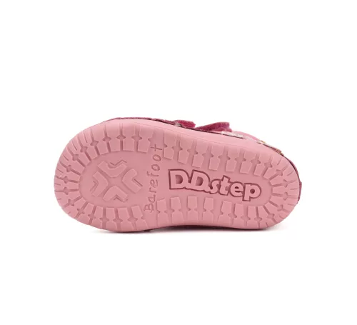 D.D.Step rózsaszín barefoot lány szőrmés bakancs
