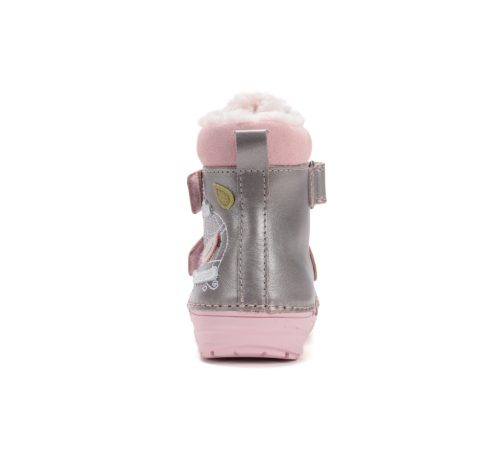 D.D.Step szőrmével bélelt lány bőr téli bakancs