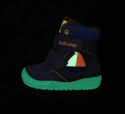 D.D.step kisfiú fluoreszkáló talpú téli bakancs
