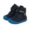 D.D.step Barefoot talpú fiú fekete téli cipő W073-457A
