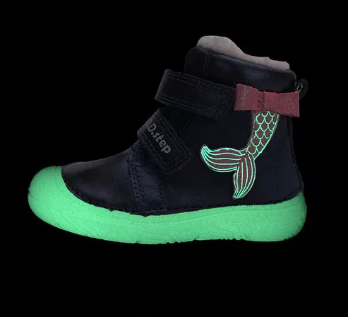 D.D.Step barefoot talpú fluoreszkáló lány téli bakancs
